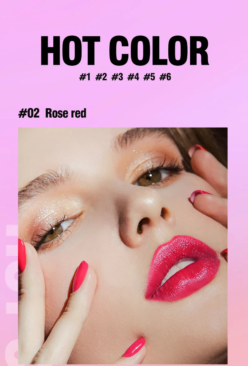 Liquid Lipstick and Blush 2 In 1 Waterproof Long Lasting Water Lip Stain Lips&cheek Makeup
