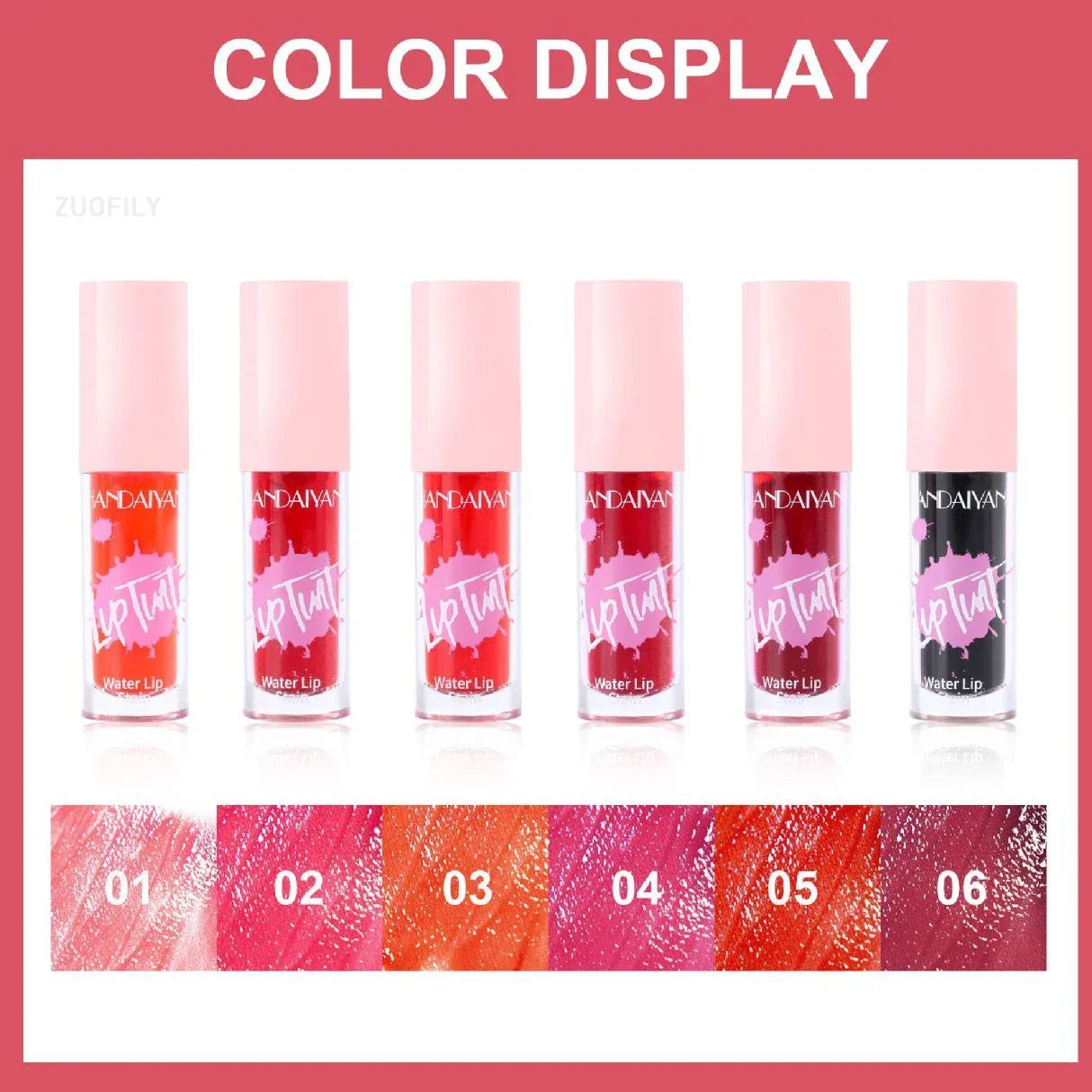 Liquid Lipstick and Blush 2 In 1 Waterproof Long Lasting Water Lip Stain Lips&cheek Makeup