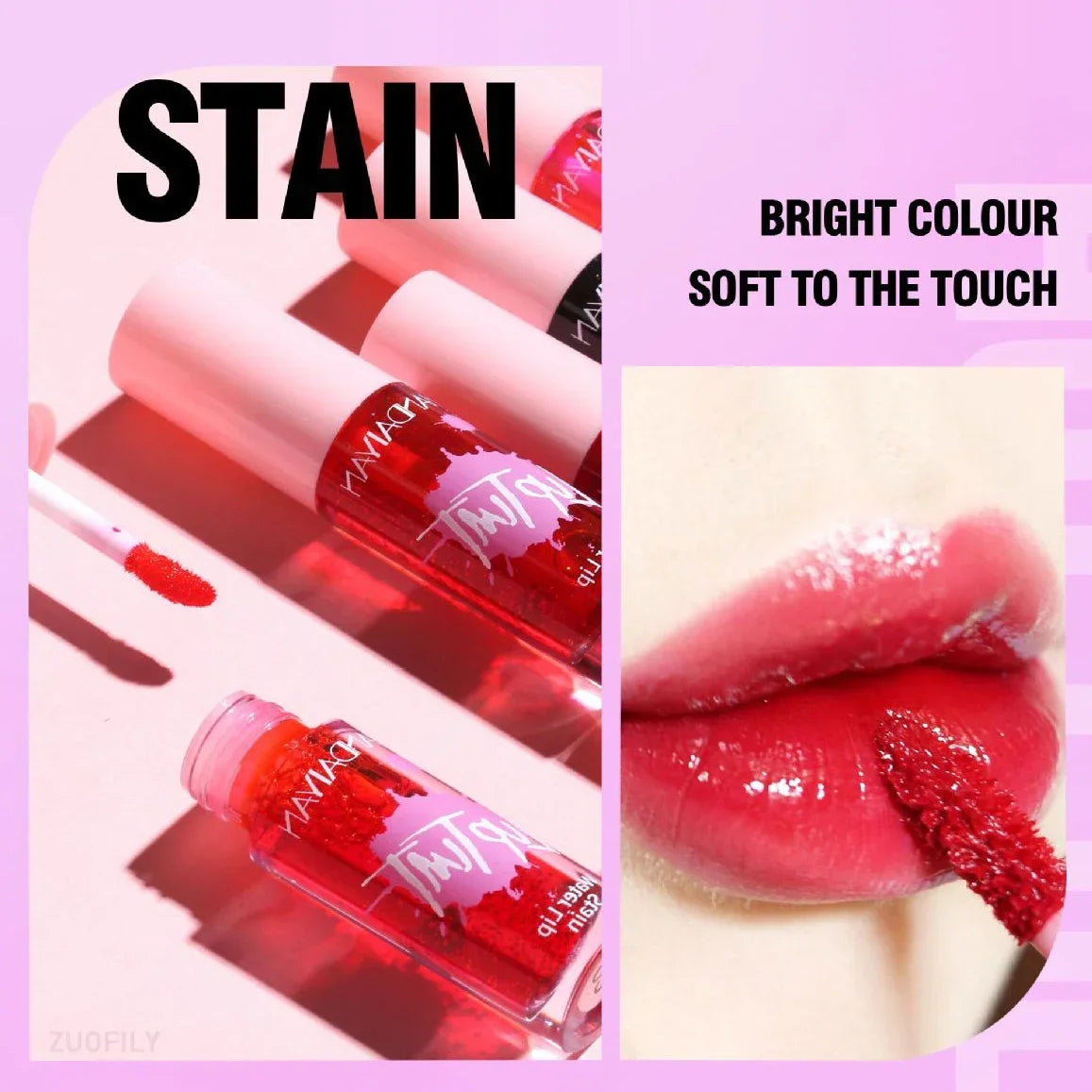 Liquid Lipstick and Blush 2 In 1 Waterproof Long Lasting Water Lip Stain Lips&cheek Makeup