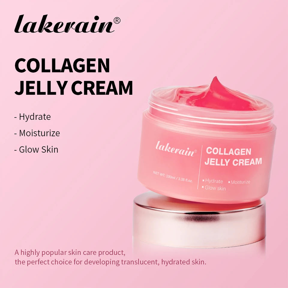 Deep Hydrating Collagen Jelly Cream Moisturizing Tightening Soothing Anti-Aging Firmness Hydration Cream Skincare Cosmetics