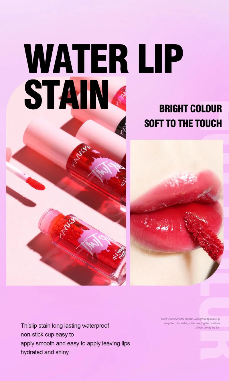 Liquid Lipstick and Blush 2 In 1 Waterproof Long Lasting Water Lip Stain Lips&cheek Makeup