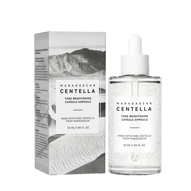 Madagascar Centella Asiatica Serum 55ml - Sensitive Skin Soothing Formula with Acne Support & Deep Moisturizing Care for Face.