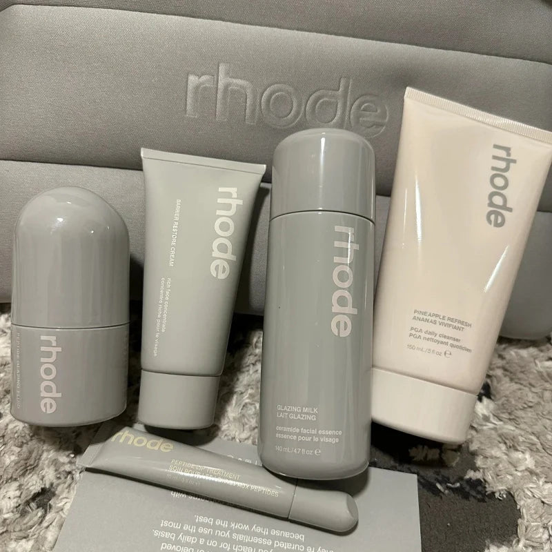 Rhode Blue Makeup Bubble Bag Sugaeberry Lip Glaze Gloss Powder Blusher Glazing Milk Skin Care Cosmetic