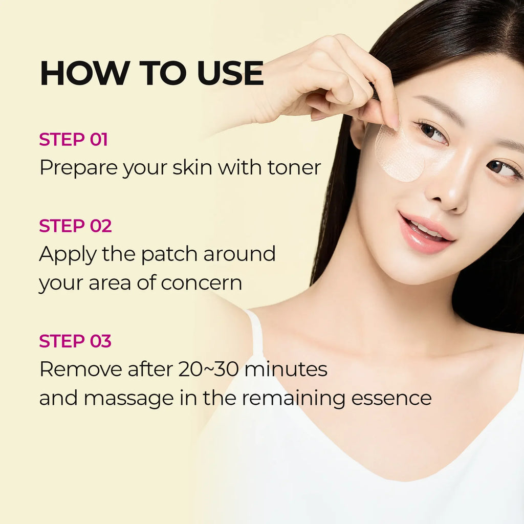 Calcium Volume Eye Patch 60ea - Anti-aging, Drooping Eyelid, Puffiness | Korean Cosmetics, Firming&Moisture Mask Under Eye Patch
