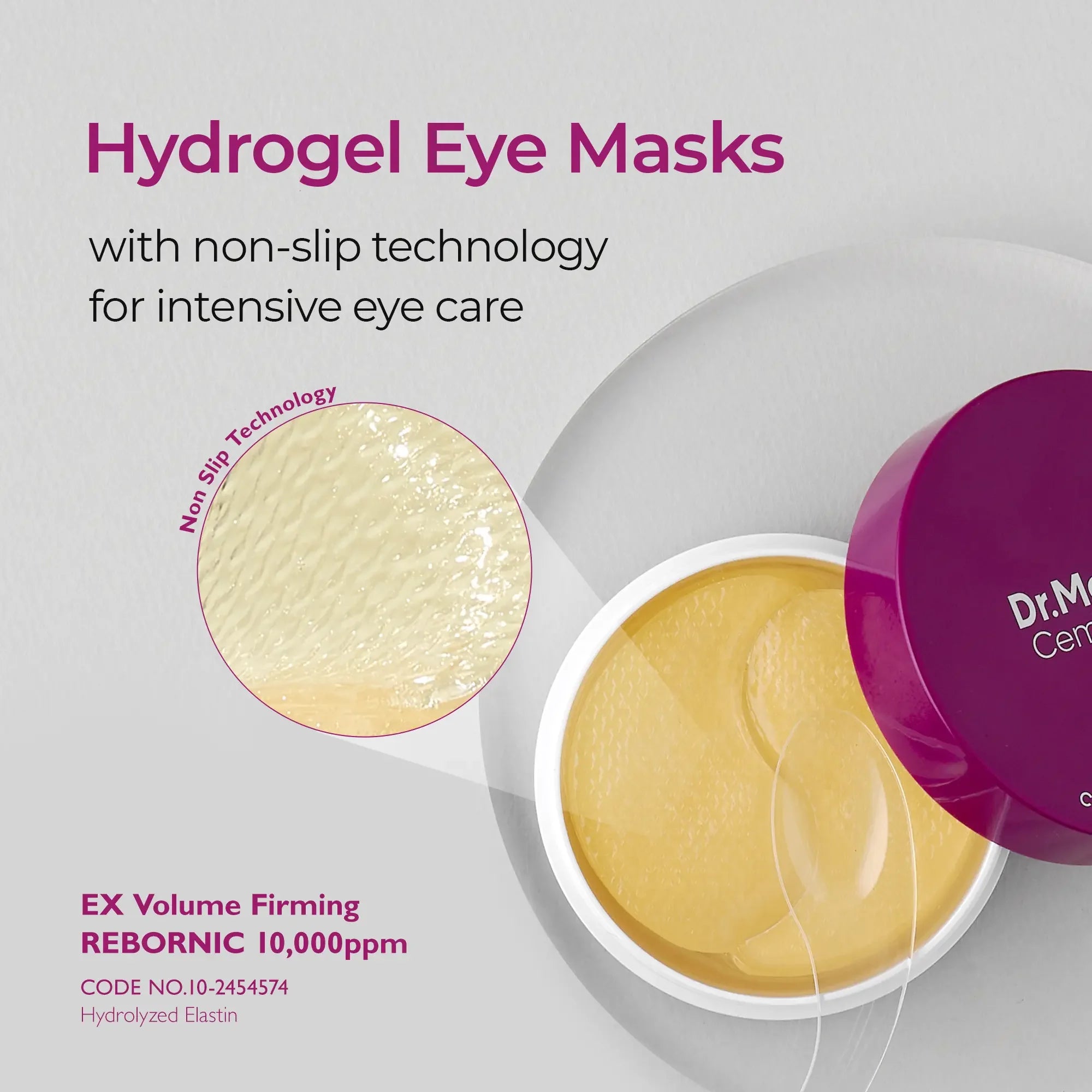 Calcium Volume Eye Patch 60ea - Anti-aging, Drooping Eyelid, Puffiness | Korean Cosmetics, Firming&Moisture Mask Under Eye Patch